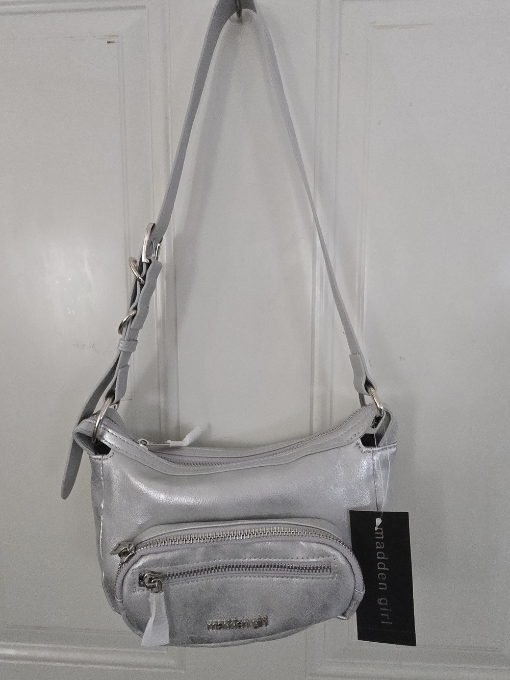 madden girl Silver Shoulder Bag